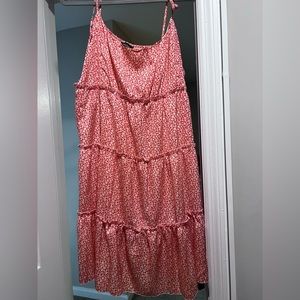 Red Floral Summer Dress